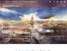 Tablet Screenshot of namastebhaktapur.com